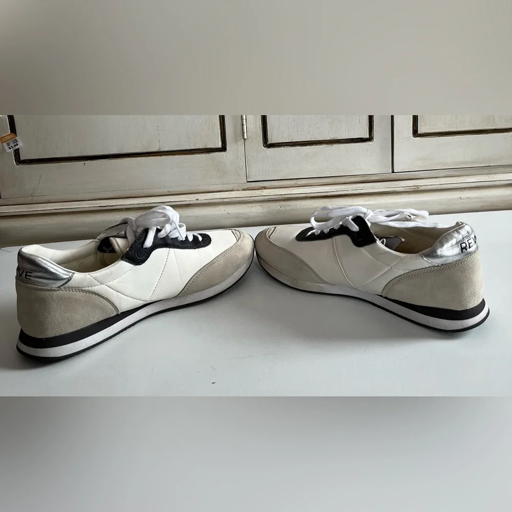Women’s Sam Edelman Reve Tori sneakers White/Moonlight Grey/So Neutral shoes 11